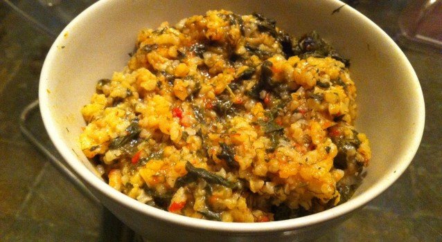 Spinach rice