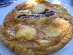Traditional omelette from Andros island