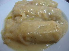 Stuffed cabbage leaves with rice and meat