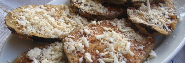 Fried eggplants